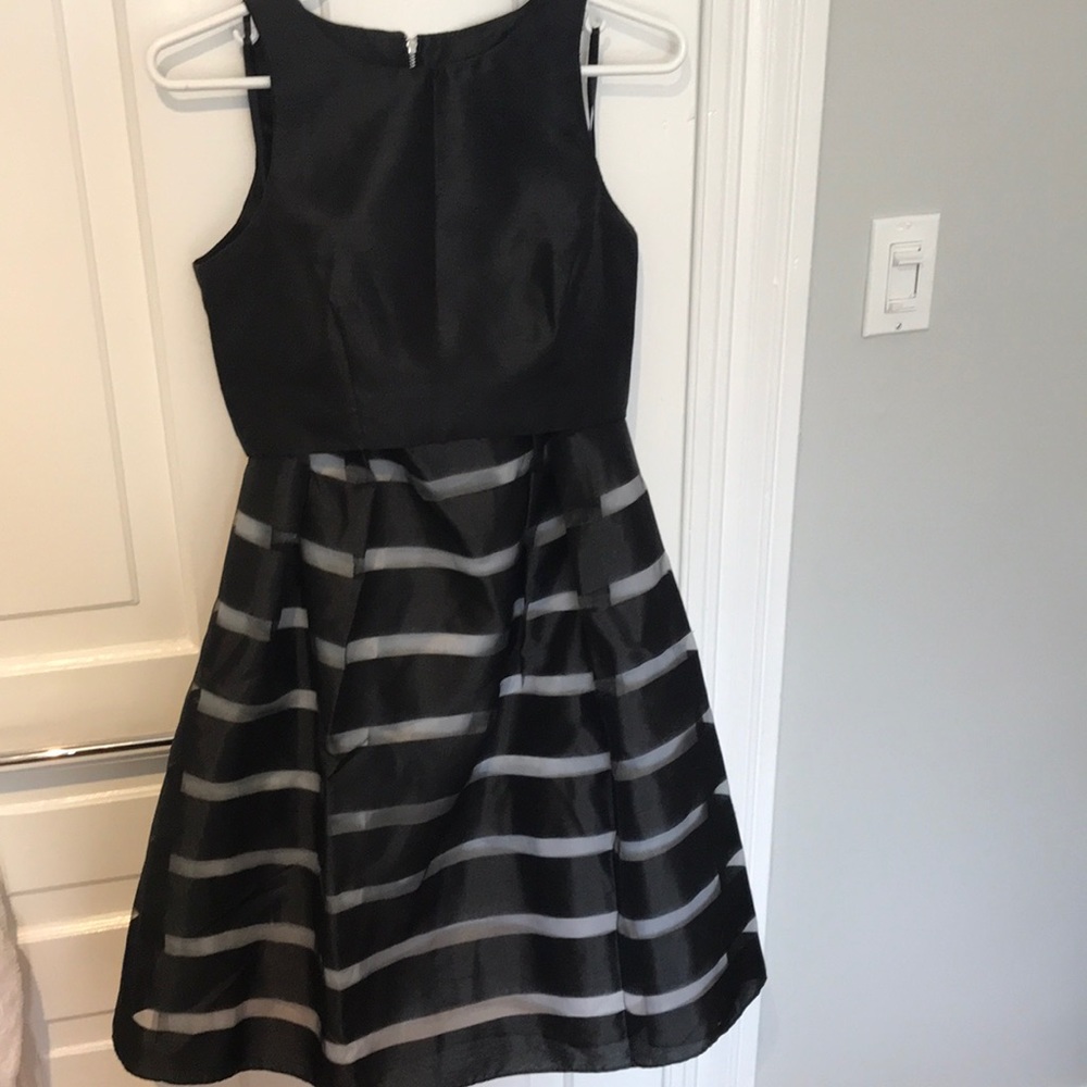 Two piece set with crop top and crinoline skirt